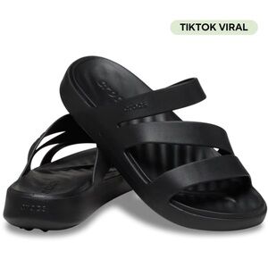 Crocs Women's Getaway Strappy Sandal - Black - Size 7